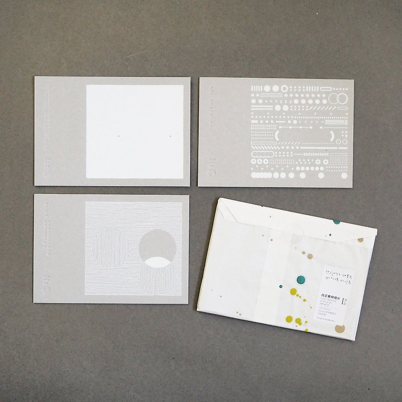 User-defined Postcard  /set of 3 - การ์ด/โปสการ์ด - กระดาษ สีเงิน