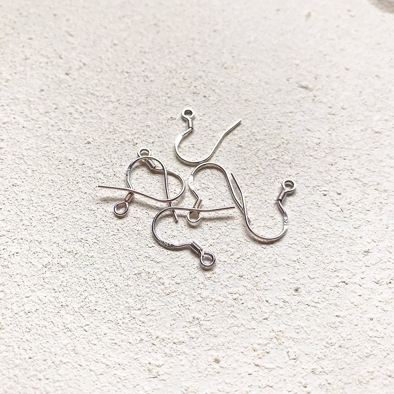 Pure white ear hook (this is the additional purchase page) - ต่างหู - เงินแท้ ขาว