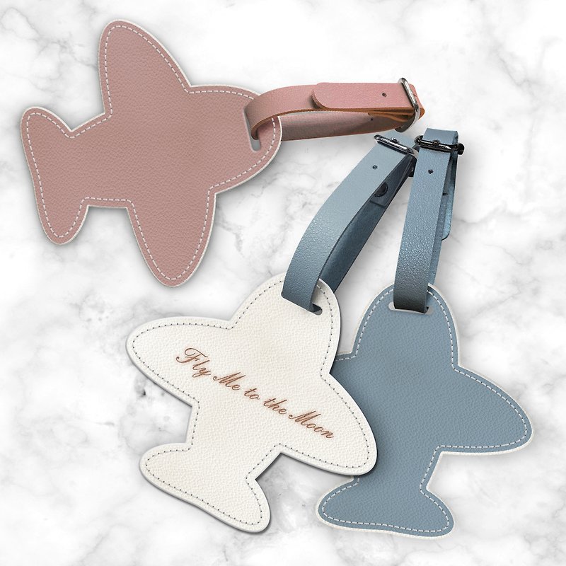 Good Luck Dream Takeoff two-color luggage tag - Luggage Tags - Faux Leather 