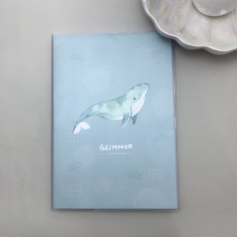 Blue Whale-Plaid Notebook - สมุดบันทึก/สมุดปฏิทิน - กระดาษ 