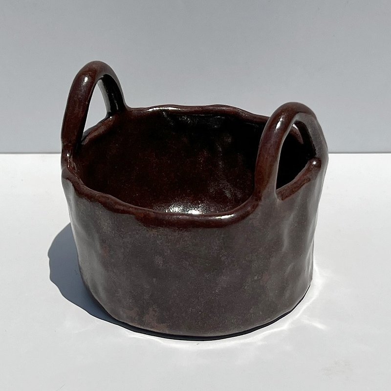 Original design single glazed ceramic storage basket - Storage - Pottery 