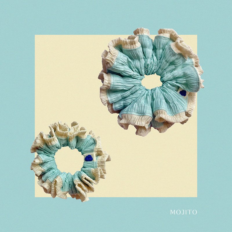 Mojito - Cupcake Scrunchies - 髮夾/髮飾 - 其他材質 綠色