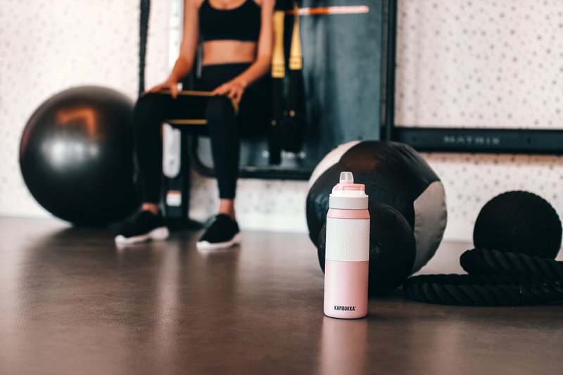 LAGOON Grip 不銹鋼運動吸管杯 - 專貴版 25oz (750ml) – 淺粉紅 - 水樽/水瓶 - 不鏽鋼 粉紅色