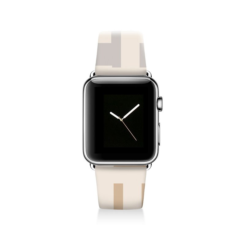 Geometric Apple watch band, Decouart Apple watch strap S045 (including adapter) - นาฬิกาผู้หญิง - หนังแท้ หลากหลายสี