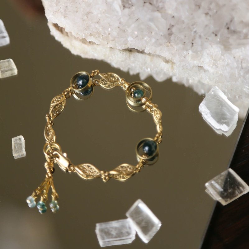 Qionglu - Natural mineral crystal pearl bracelet (six colors) - Bracelets - Crystal Multicolor