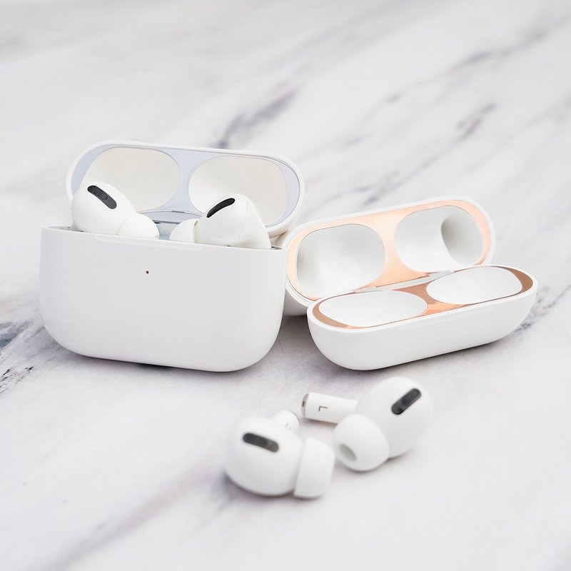 AirPods Pro 專用 抗汙防塵貼 (鎳金材質) 2組入 - 科技小物 - 其他金屬 粉紅色