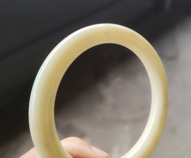 Miss Feng 天然石 - 白玉和田バングル - ショップ mif0131 ネックレス