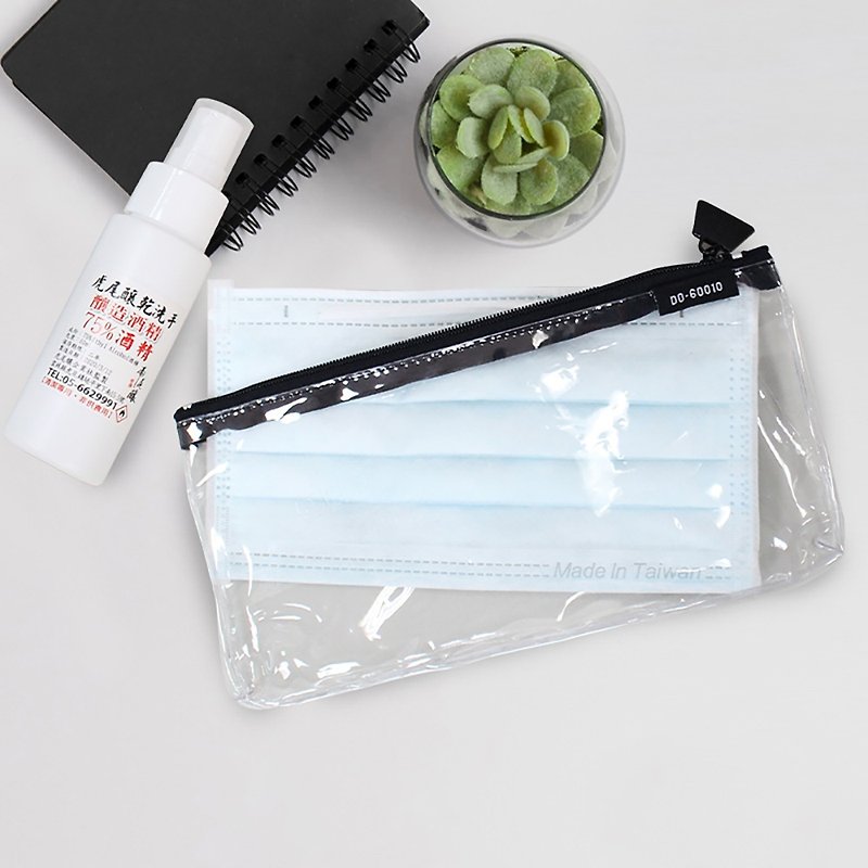 Chuyu [Promotion] Transparent exam pencil case/examination room dedicated/flat transparent storage bag-do it now. - Pencil Cases - Other Materials 