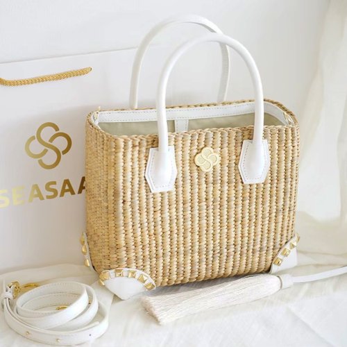 Cabas: see through box shaped straw bag - Shop javaian Handbags & Totes -  Pinkoi