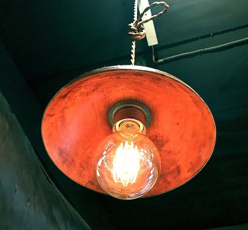 生木のハンノキのペンダントライト・手彫り拭き漆仕上げ - ショップ 森