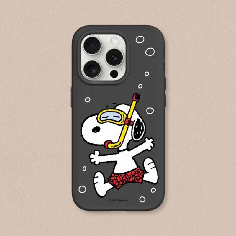 SolidSuit經典背蓋手機殼∣Snoopy史努比/潛水趣 for iPhone - 手機殼/手機套 - 塑膠 多色