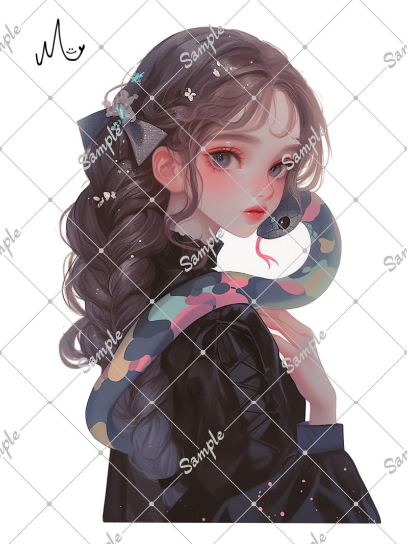 オリジナル人物ステッカー - 貼紙 - 紙 
