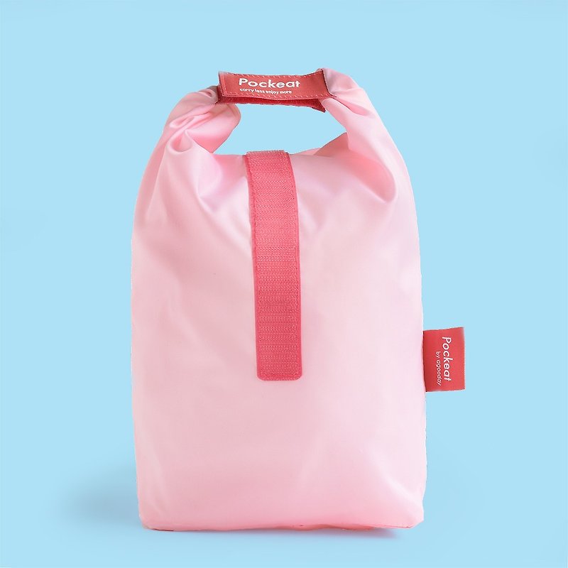 agooday | Pockeat(フートバッグ)(L) - イチゴ味 - 弁当箱・ランチボックス - プラスチック ピンク