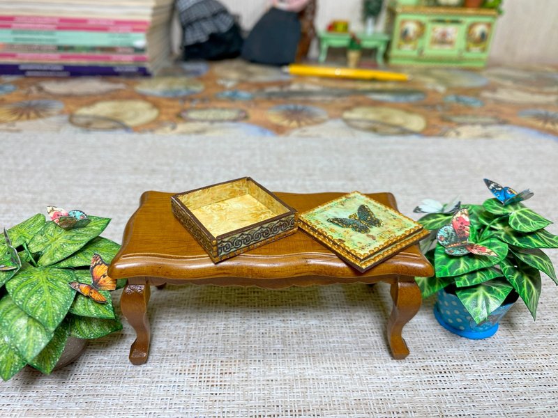 Tutorial. 1:6 and 1:12. Box for a doll house. Miniature doll house. - 其他數位設計 - 其他材質 