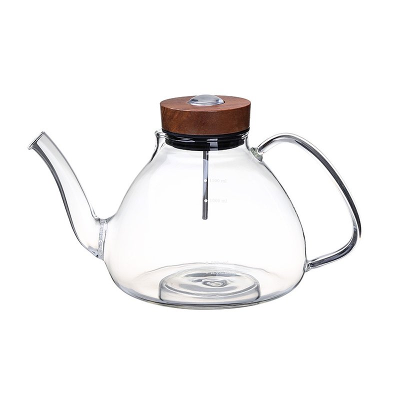 感溫手把燒水壺(1000ml) - 茶壺/茶杯/茶具 - 玻璃 咖啡色