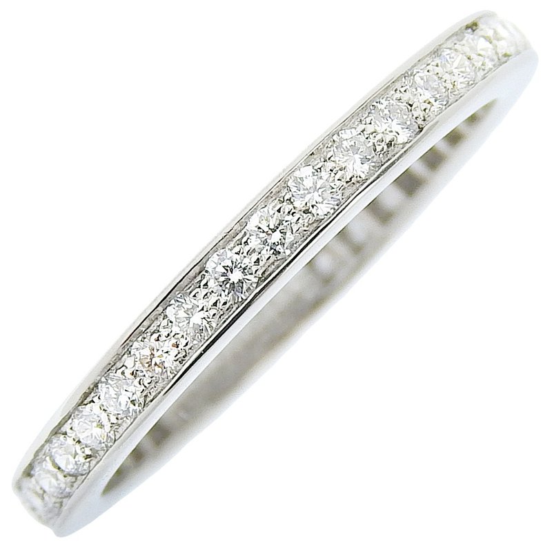 【日本直送】ヴァンクリーフ&アーペル Van Cleef & Arpels ロマンス フルエタニティリング 8号 指輪 Pt950プラチナ レディース【中古】 - 戒指 - 貴金屬 銀色