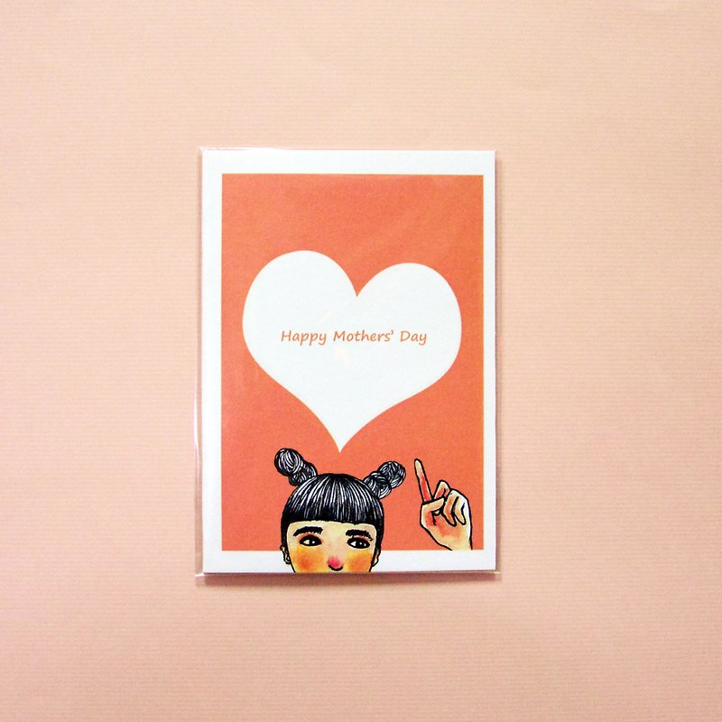 【給親愛的母親】母親節卡片 - 卡片/明信片 - 紙 粉紅色