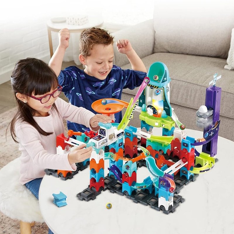 Vtech Intelligent Rolling Ball Building Block Construction Track Set-Space Agency (Magnetic Model) - ของเล่นเด็ก - พลาสติก 