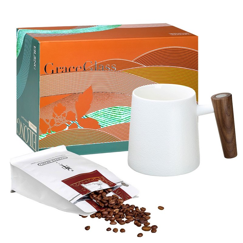 Coffee Gift Box A-Humanity Mug/Half Pound Coffee Beans - ถ้วย - ดินเผา หลากหลายสี