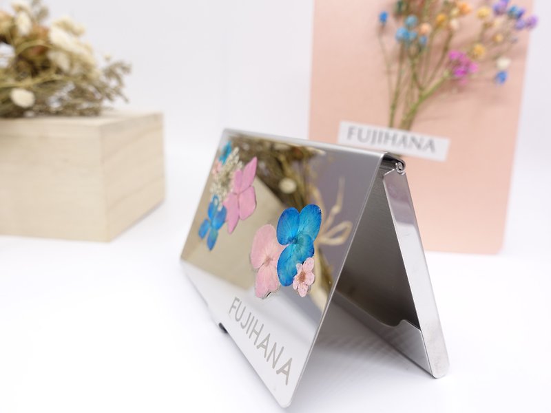 花見カードケース（あじさい） - 名刺入れ・カードケース - 寄せ植え・花 シルバー