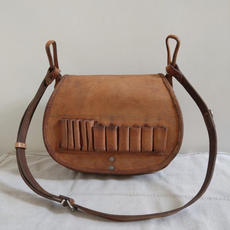 Leather bag_B092 - Messenger Bags & Sling Bags - Genuine Leather Brown