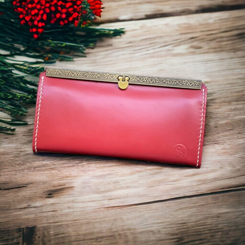 DUAL the lady's wallet - Wallets - Genuine Leather Red