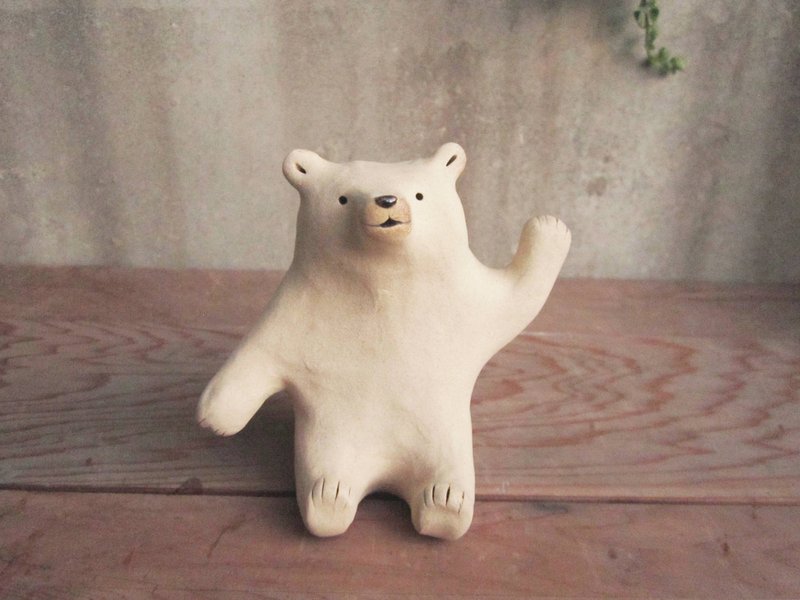 世界的八種熊-大北極熊 - 擺飾/家飾品 - 陶 