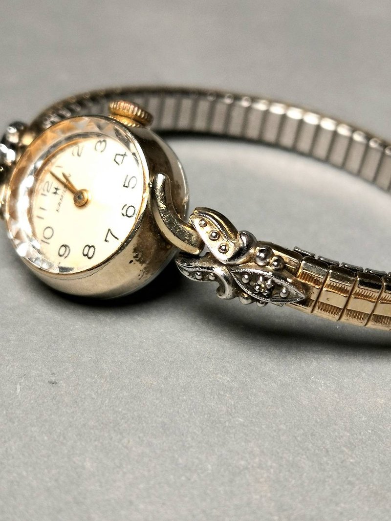 Hamilton 1960s hand bracelet/10K gold-filled ladies watch - นาฬิกาผู้หญิง - โลหะ สีทอง