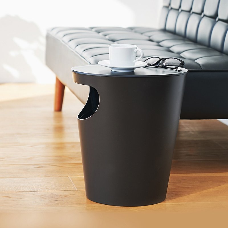 日本岩谷Iwatani 日本製ENOTS儲物垃圾桶置物邊桌-9.4L - 收納箱/收納用品 - 塑膠 多色