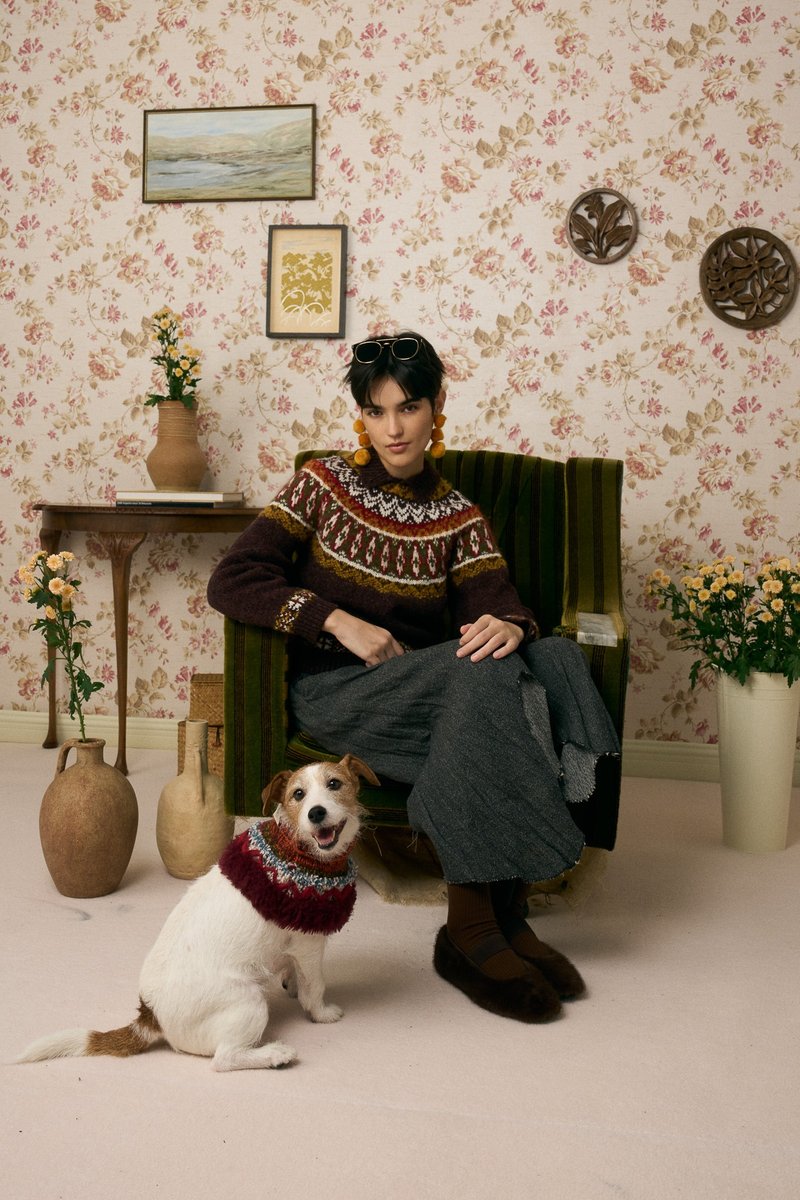 MULTI LAB - 510 寵物脖圍 - 寵物衣服 - 羊毛 紅色