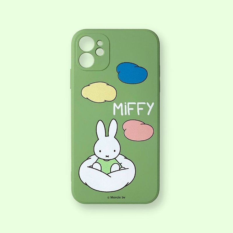 【iPhone Series】MIFFY Authorized-Cloud Shuttle Mifei Liquid Silicone Phone Case - Phone Cases - Silicone Green