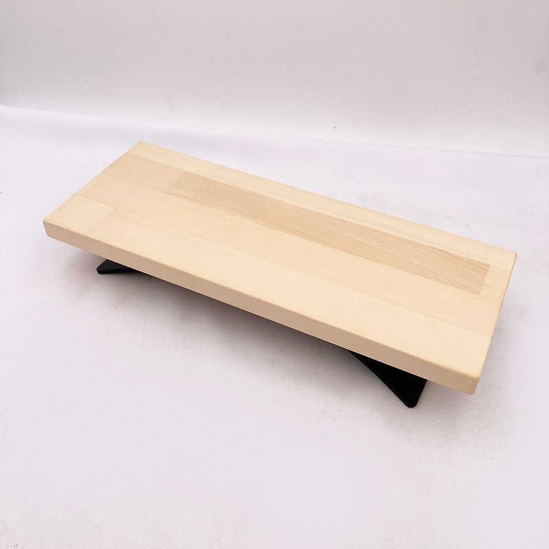 鉄の木材とバランスラック、テーブルディスプレイラック、テーブルラック、家具ラック、ラックの有無にかかわらず - 机・テーブル - 木製 カーキ