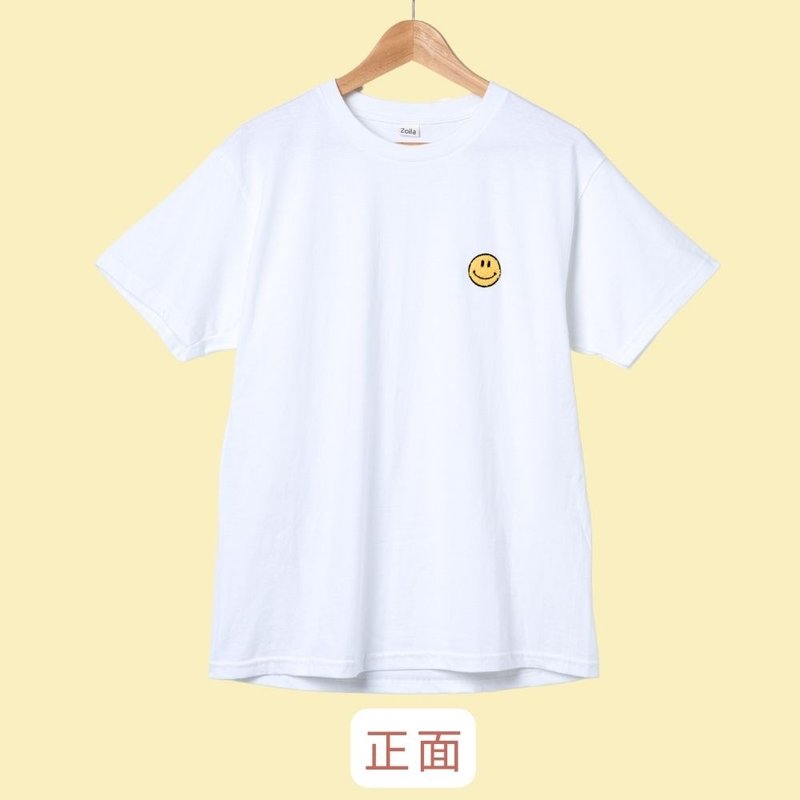 Zoila 笑臉T-shirt - 女 T 恤 - 聚酯纖維 白色