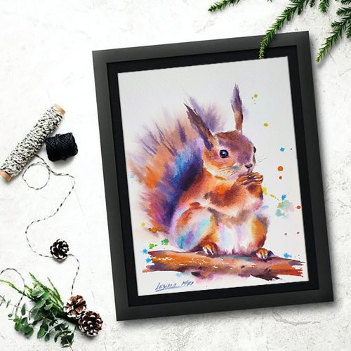銅板　美術　図工　絵画　動物　ハンドメイド　イラスト　写真　りす　リス 銅板 美術 図工 絵画 動物 ハンドメイド イラスト 写真 りす リス