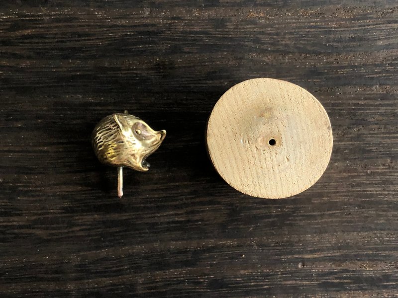 手感黃銅小刺蝟 擺飾小物 - 裝飾/擺設  - 銅/黃銅 金色