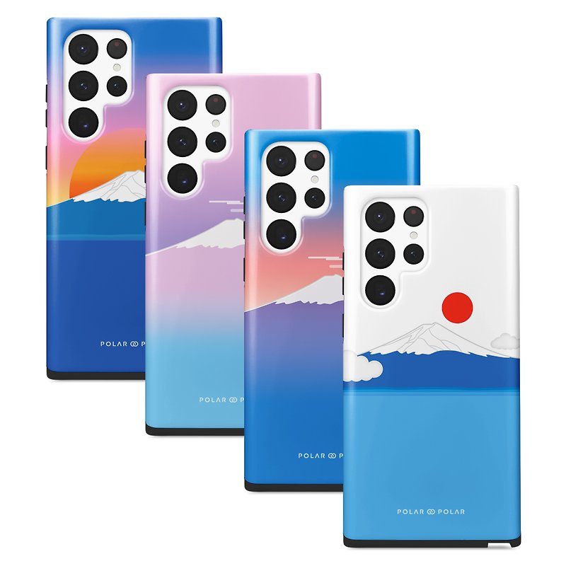 富士山 Samsung S24 S23 S22 Note20 MagSafe 手機殼 - 手機殼/手機套 - 塑膠 藍色