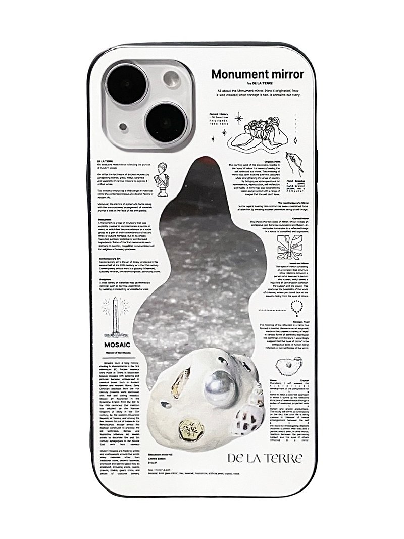 Monument mirror phone case_white - Phone Cases - Plastic Silver
