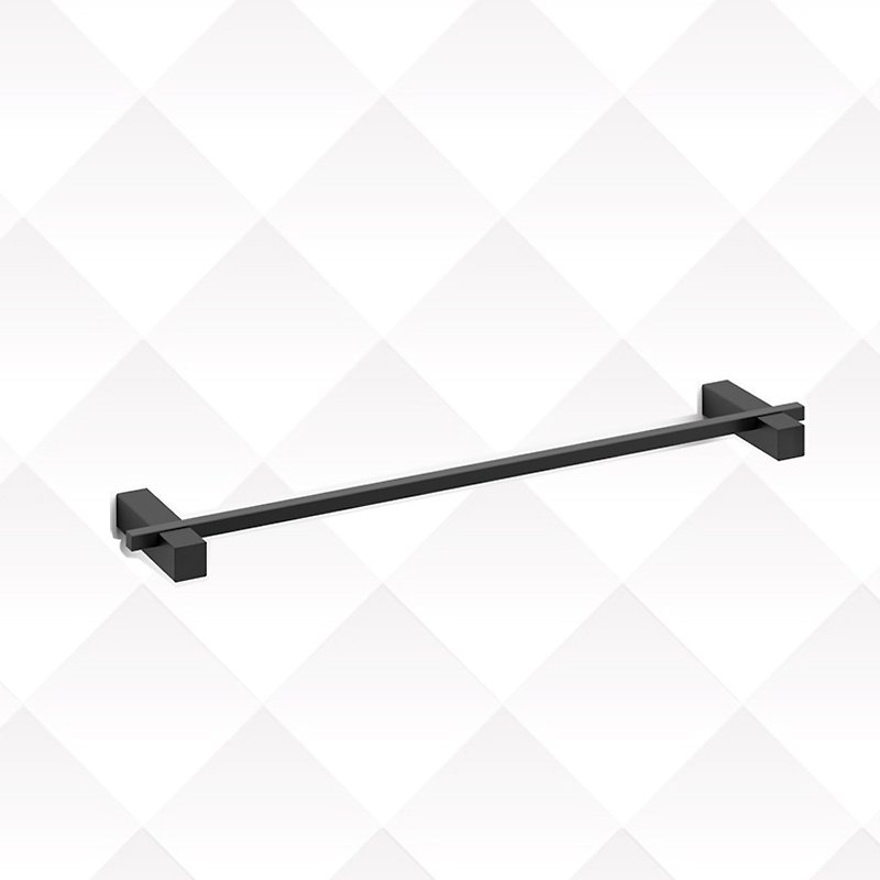 ZACK-Towel Bar-Single Rod 66cm-Black - Bathroom Supplies - Stainless Steel Black