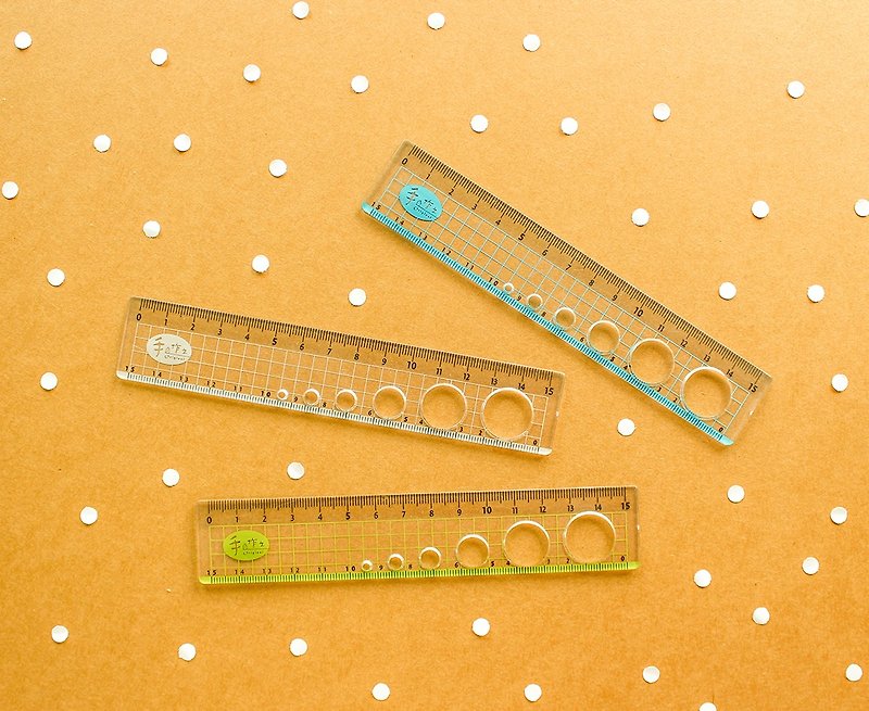 Hand-made / 15cm circle hole ruler - Other - Plastic Transparent