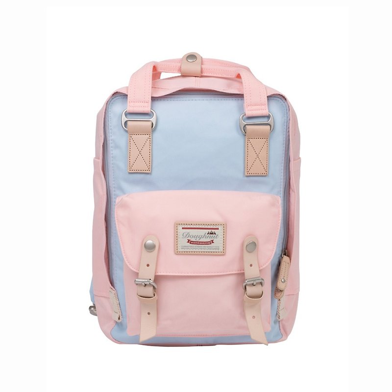 Doughnut Waterproof Macaron Mini Backpack - Blue Cherry Blossom - Backpacks - Other Man-Made Fibers Pink