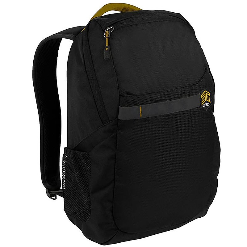 【STM】Saga Backpack 15吋 超輕量筆電後背包 (黑) - 背囊/背包 - 其他人造纖維 黑色