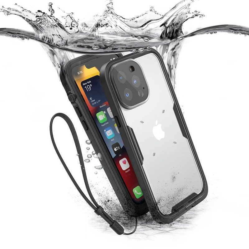 CATALYST iPhone13 Pro  (3顆鏡頭) 完美四合一防水保護殼 黑 - 手機殼/手機套 - 聚酯纖維 黑色