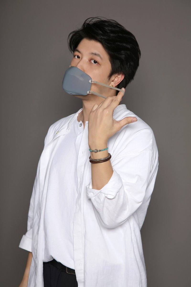 可重用抗菌口罩 - 口罩/口罩收納套 - 塑膠 藍色