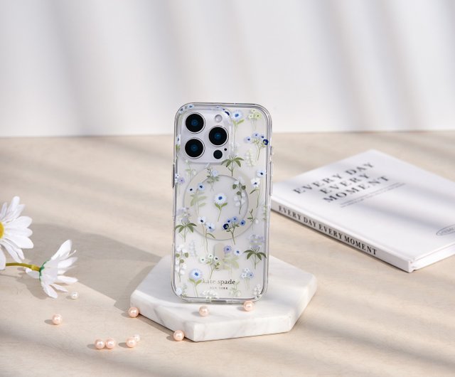 【ケイトスペード】フラワーホログラム iPhone13 iPhone14ケース Kate Spade】ケイトスペード フラワーホログラム iPhone13