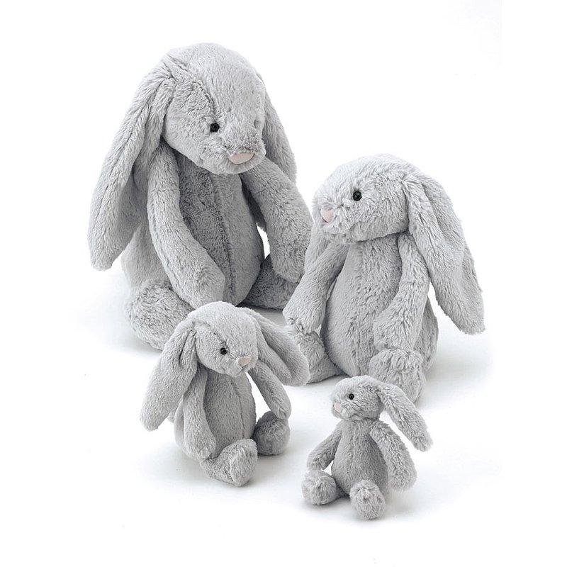 Bashful Silver Bunny 雲灰銀兔 51cm - 公仔/玩偶 - 聚酯纖維 銀色
