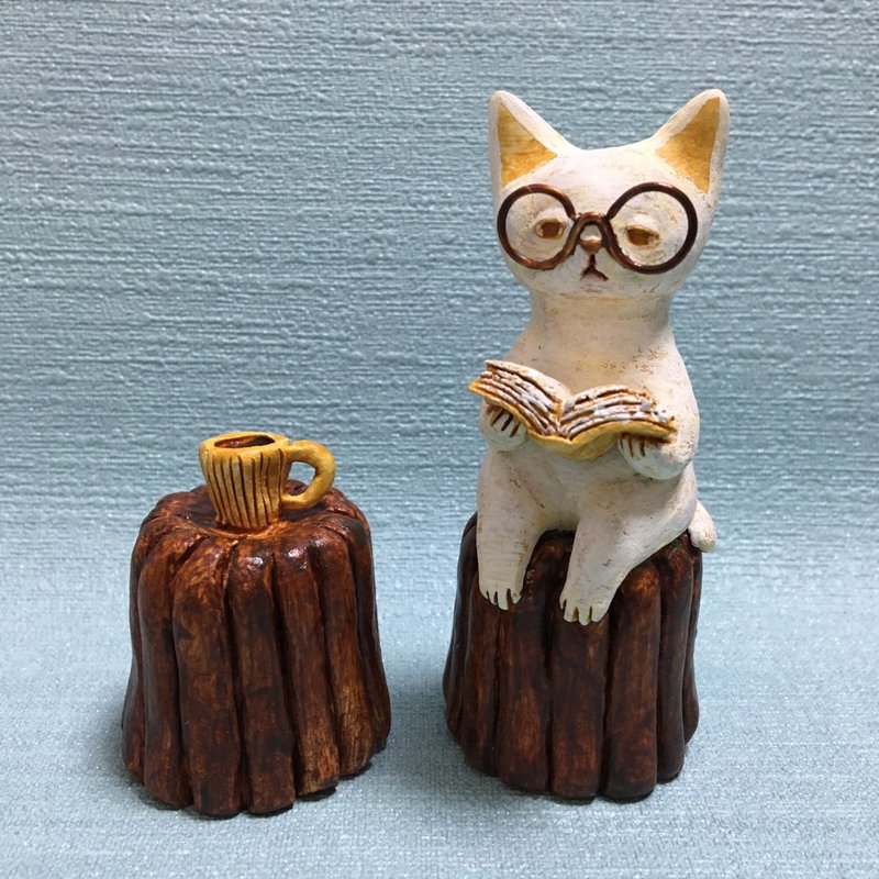 canelé cat - Stuffed Dolls & Figurines - Clay Brown