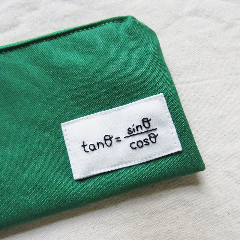 Trigonometric function Sin cos tan window bag / mathematical formula - กระเป๋าใส่เหรียญ - วัสดุอื่นๆ สีเขียว