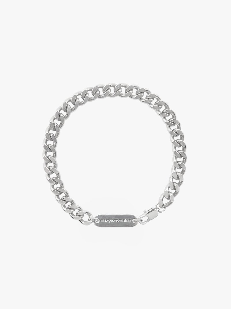 BASIC CHAIN BRACELET 02 - 手鍊/手環 - 不鏽鋼 銀色