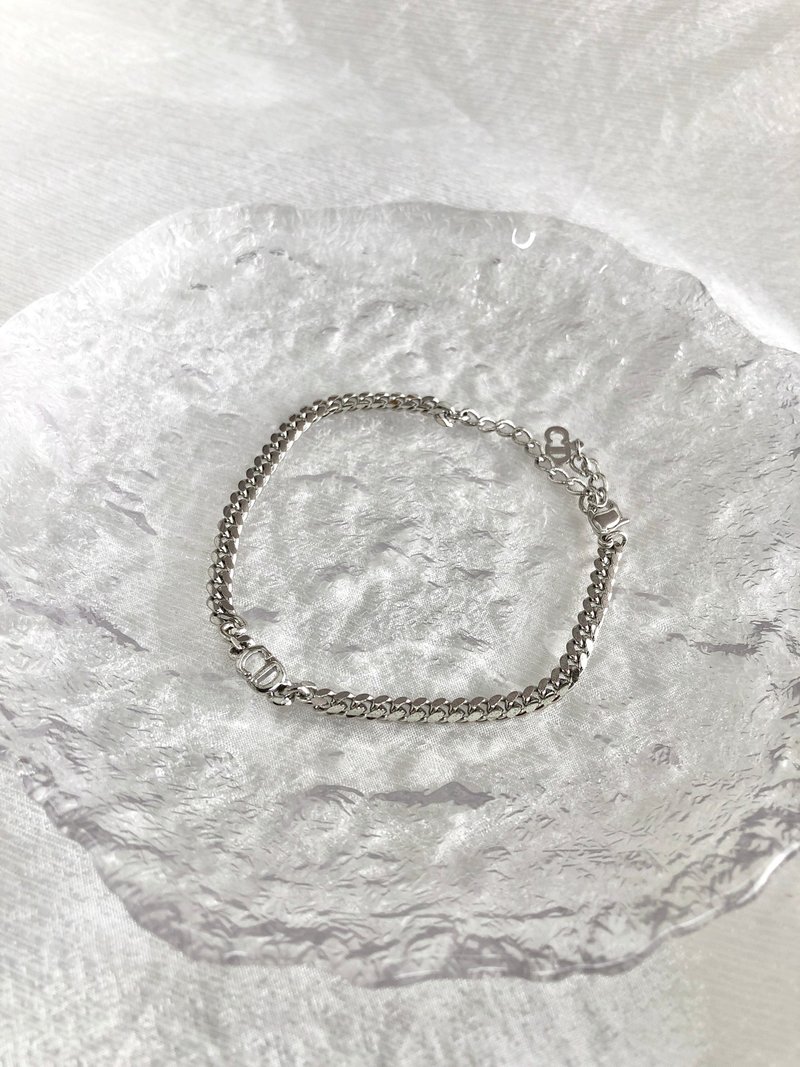 【 日本直送　名牌中古包 】Christian Dior クリスチャン ディオール ブレスレット シルバー CDロゴ vintage ヴィンテージ zi2ix8 - 手鍊/手環 - 其他材質 銀色