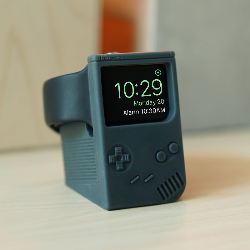 Apple Watch 手錶充電底座 - 懷舊遊戲機(深灰) - 居家收納/收納盒/收納用品 - 塑膠 灰色